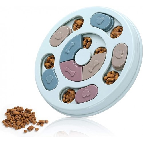 Dog Puzzle Toys,Dogs Food Puzzle Feeder Toys for IQ Training & Mental Enrichment,Dog Treat Puzzle(Blue) Dog Puzzle Toys,Dogs Food Puzzle Feeder Toys for IQ Training & Mental Enrichment,Dog Treat Puzzle(Blue)