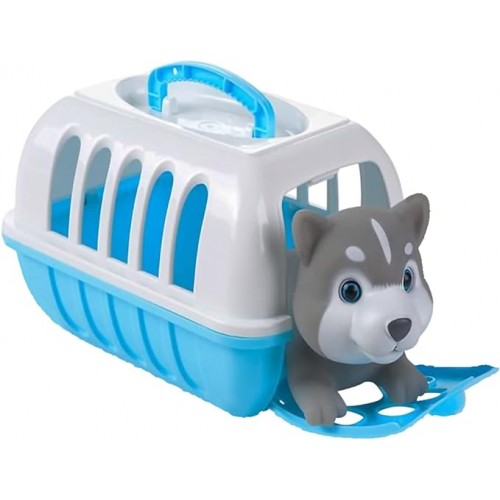 Dog Carrier Playset, Includes Mini Pet Carrier with Husky Toy, Dog Toy Play Set for Hours of Imagination, Travel Toys for Children, Great Gift Idea for Ages 3 and Up Dog Carrier Playset, Includes Mini Pet Carrier with Husky Toy, Dog Toy Play Set for Hours of Imagination, Travel Toys for Children, Great Gift Idea for Ages 3 and Up