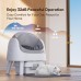 Self Cleaning Cat Litter Box, Automatic Litter Box for Multiple Cats, Integrated Safety Protection with Open-Top Design