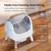 Self Cleaning Cat Litter Box, Automatic Litter Box for Multiple Cats, Integrated Safety Protection with Open-Top Design